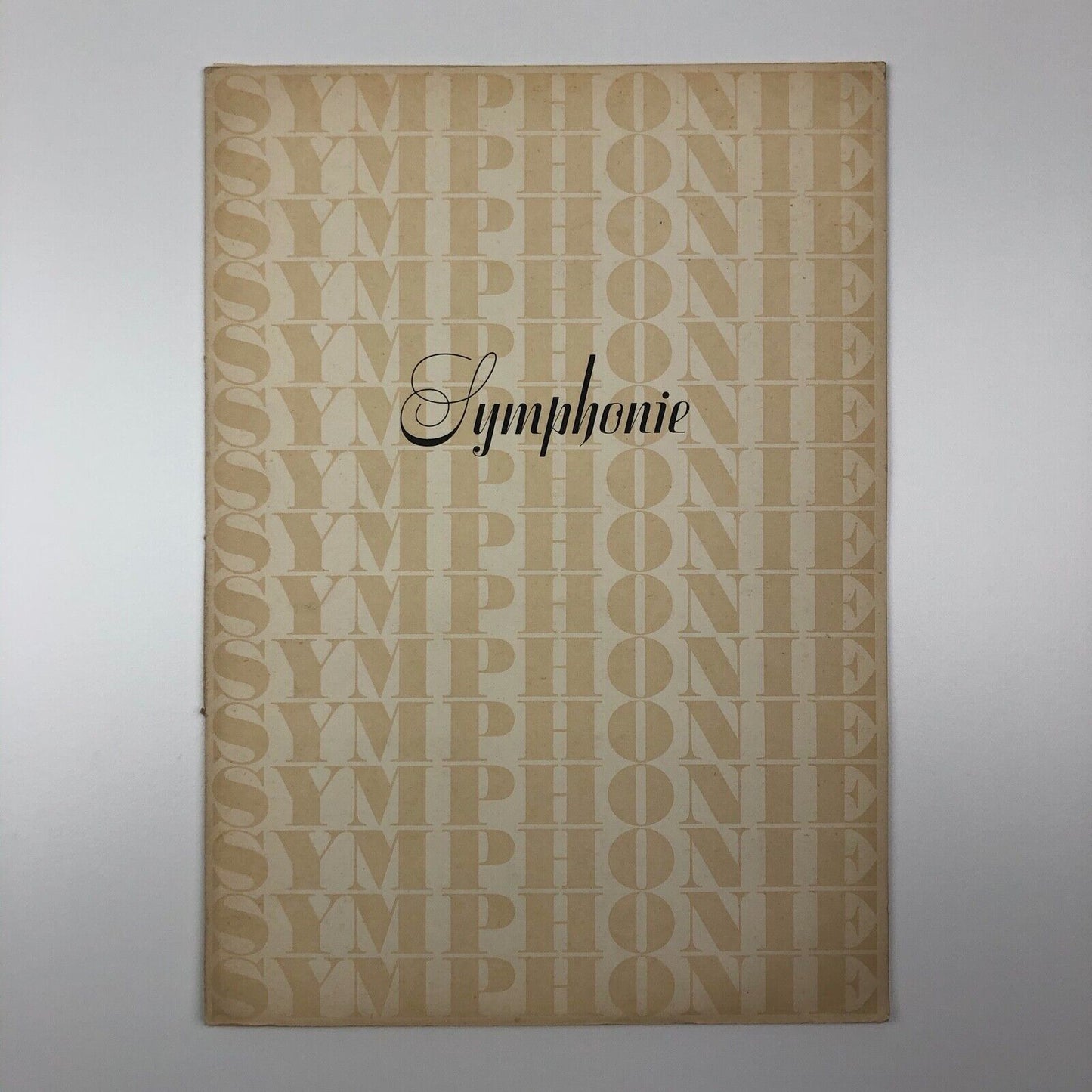 Symphonie | Nach Entwüfen von Imre Reiner | Bauersche Giesserei | Type specimen folder and inserts