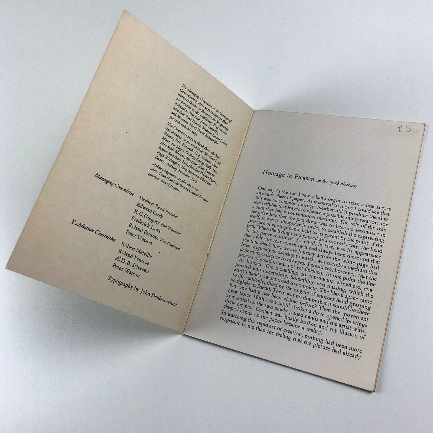 Picasso. Drawings & Watercolours since 1893 | Institute of Contemporary Arts, 1951