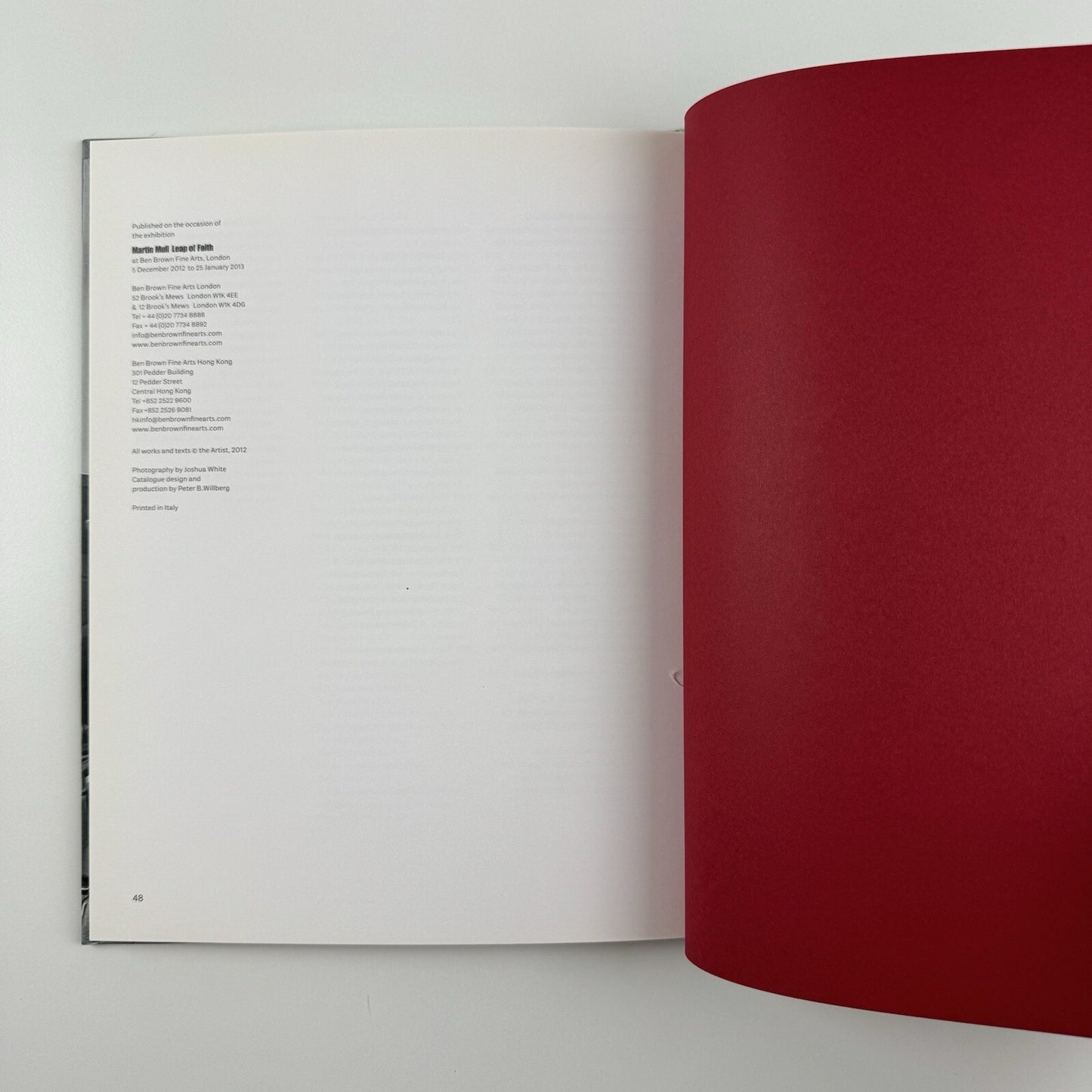 Martin Mull. Leap of Faith | Ben Brown Fine Arts exhibition catalogue, 2012/13