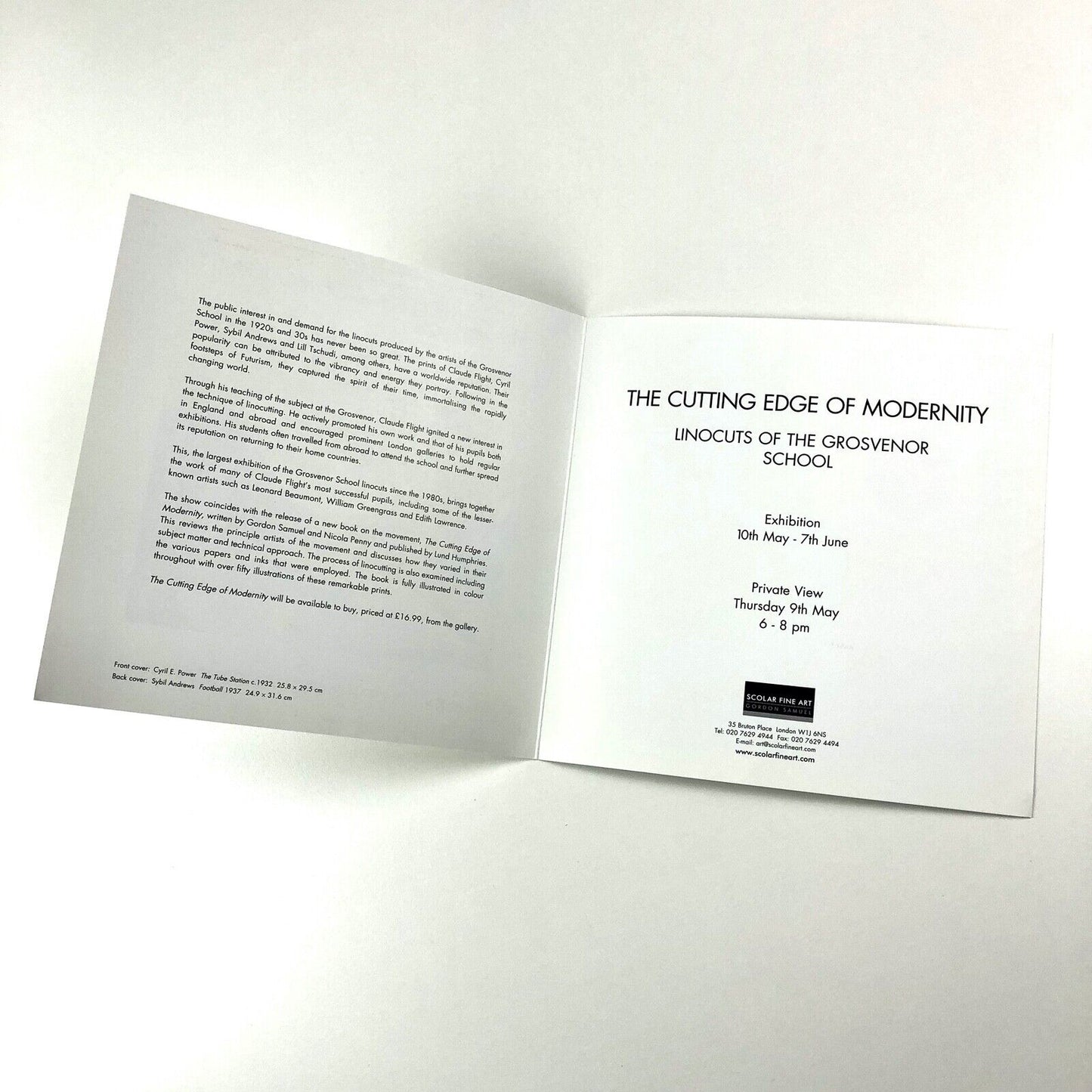 The Cutting Edge of Modernity. Linocuts of the Grosvenor School | Scolar Fine Art, 2002