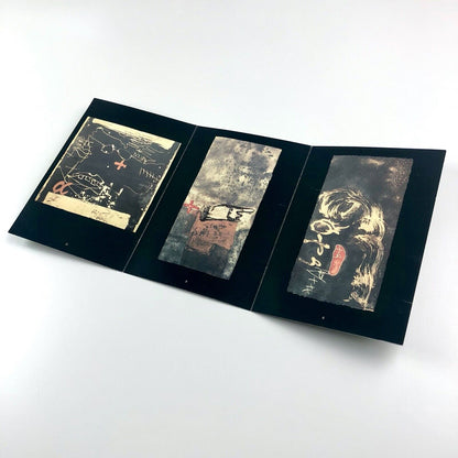 Folding card for Antoni Tapies Redfern Gallery 1992 | also typed insert for Antoni Tapies Sculpture Waddington Galleries 1991