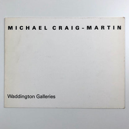 Michael Craig-Martin – Constructions and wall drawings | Waddington Galleries exhibition card, 1982