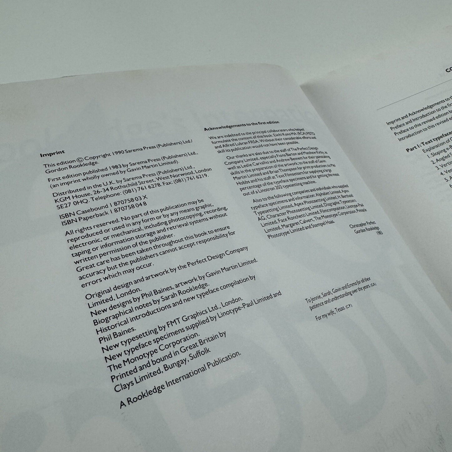 Rookledge’s International Typefinder | Christopher Perfect, revised by Phil Baines, 1990