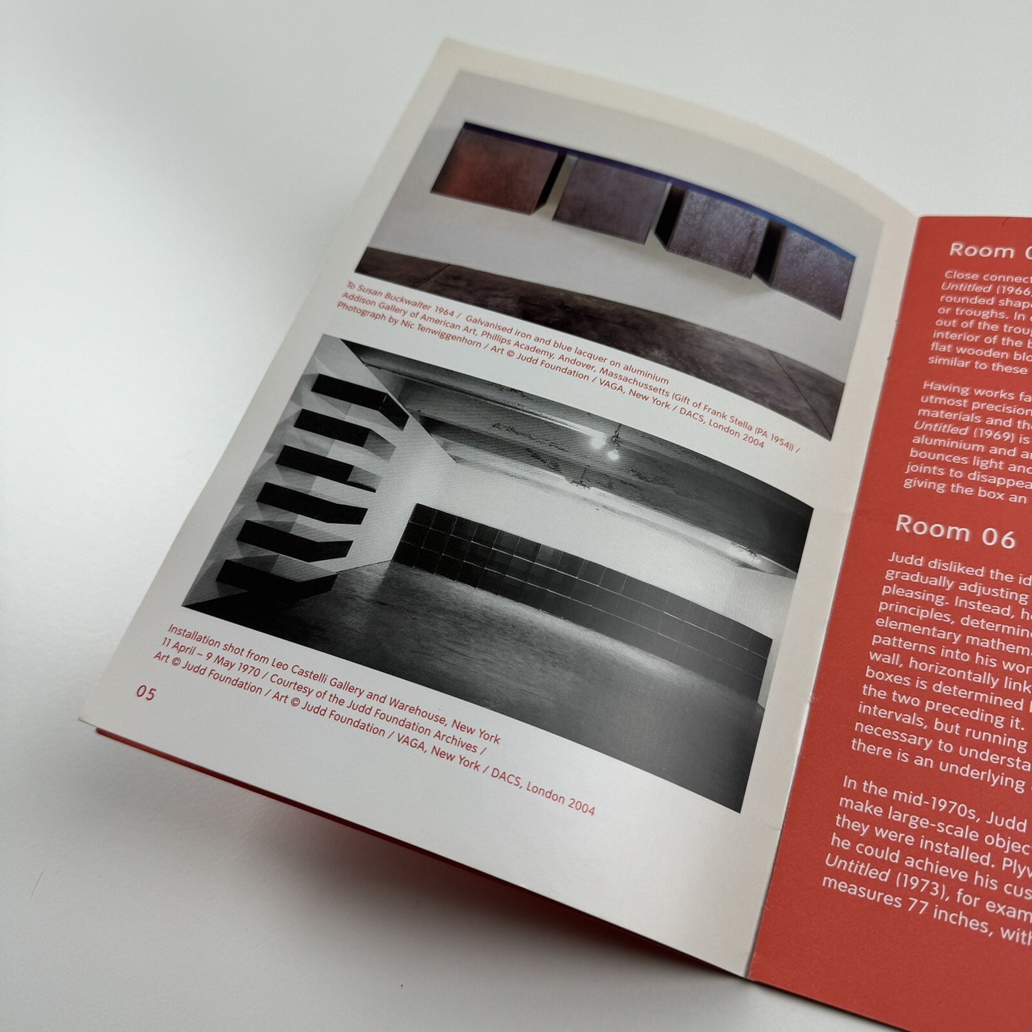 Donald Judd | Pocket guide – Tate Modern, 2004