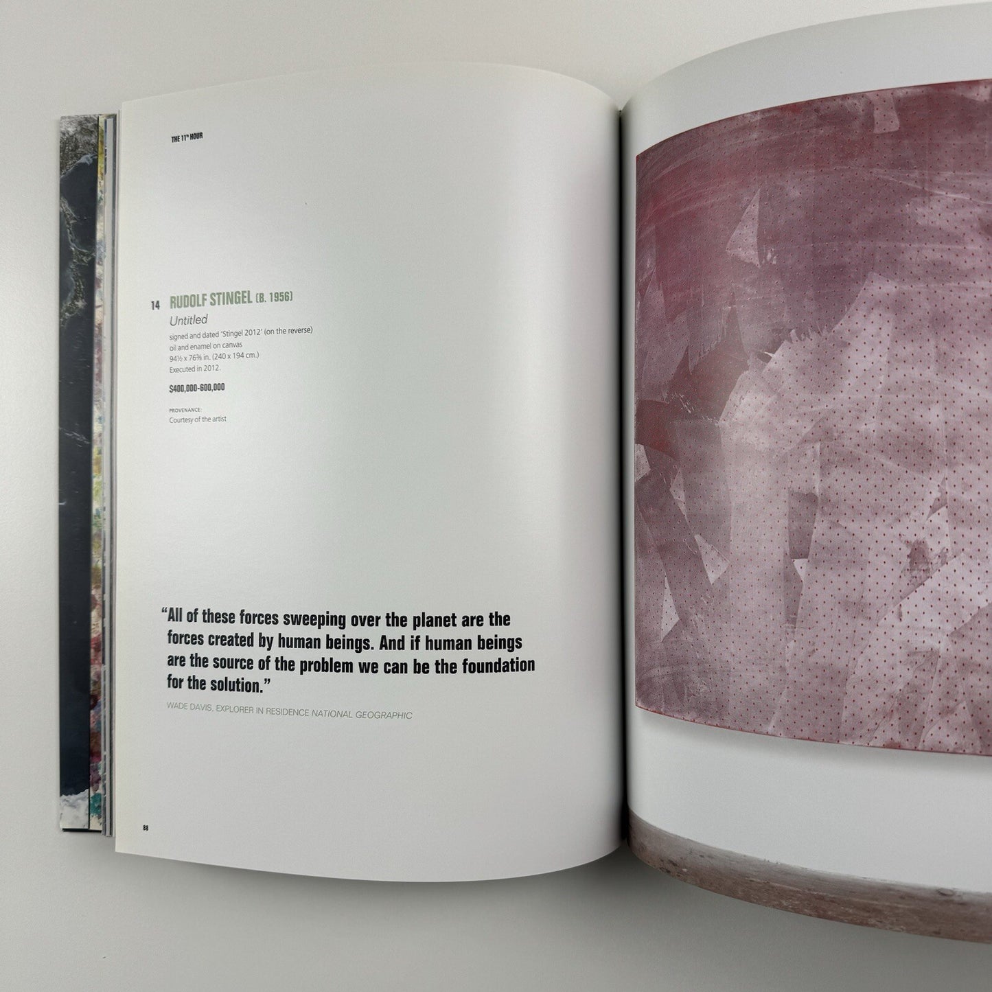 The 11th Hour. Leonardo di Caprio Foundation | Christie's New York catalogue, 13 May 2013