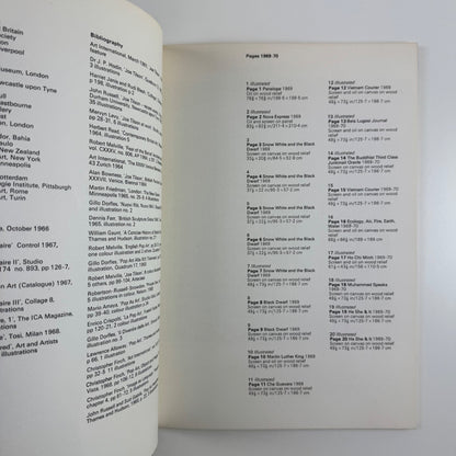 Joe Tilson Pages | Marlborough Fine Art, 1970 cat.269 typography Gordon House