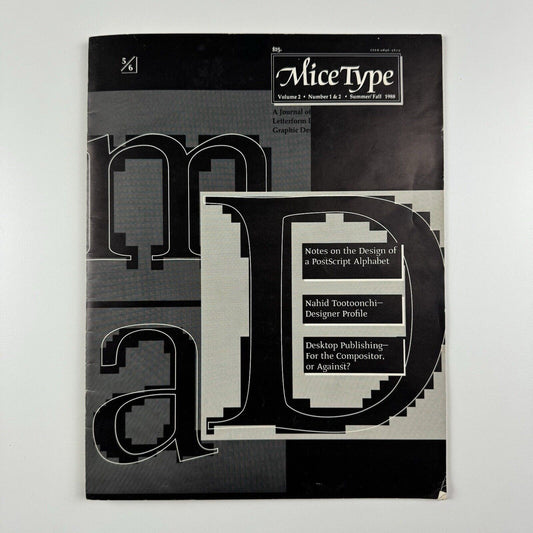 MiceType Alphabets Inc. Summer/Fall 1988 | Volume II, no. 1&2