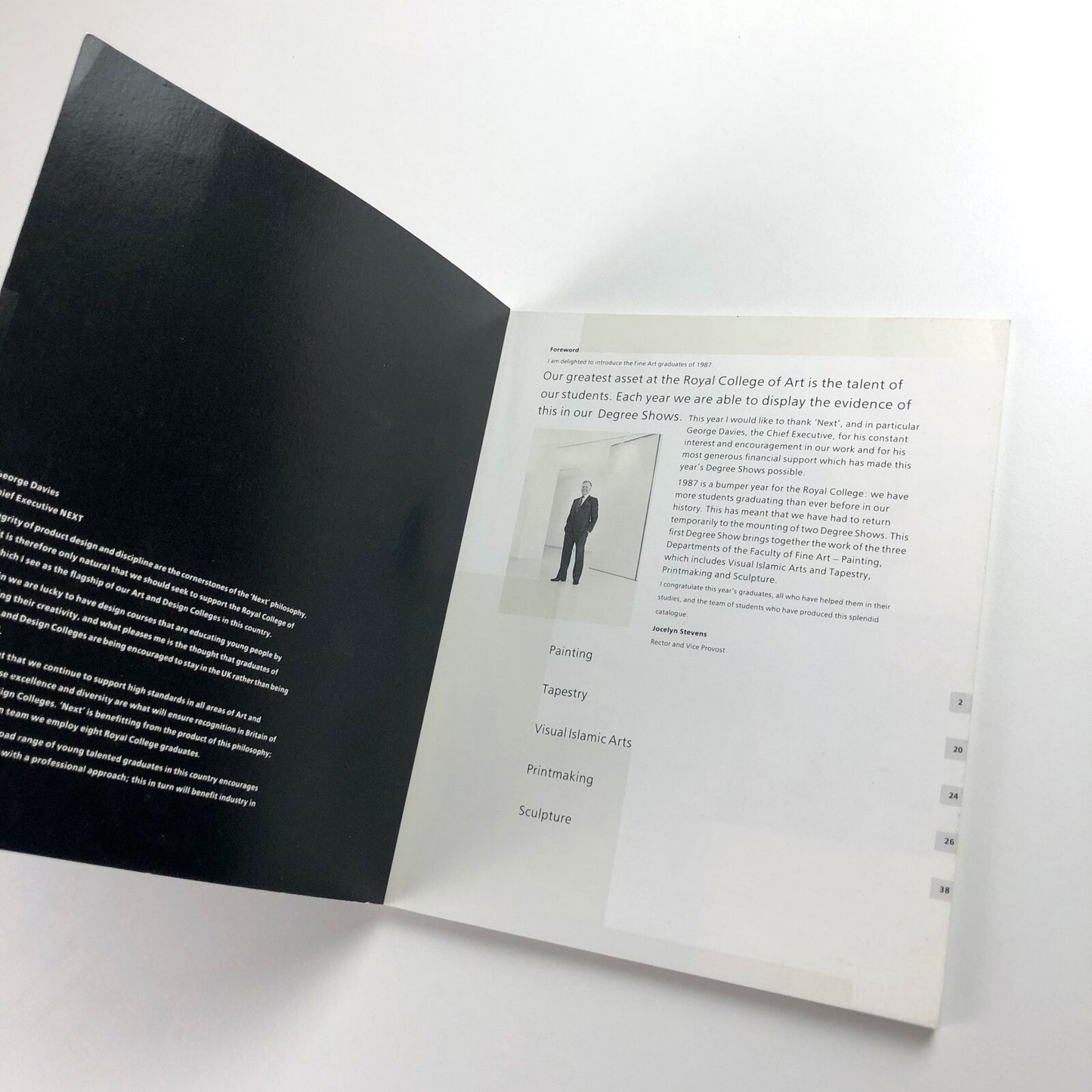 Royal College of Art – RCA Fine Art Degree Show catalogue, 1987