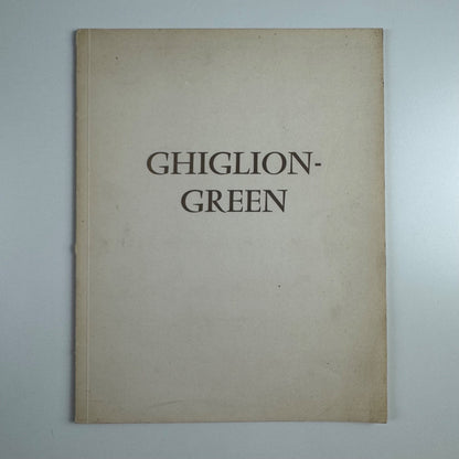 Ghiglion-Green ce peintre de silence | Galerie Charpentier, 1962