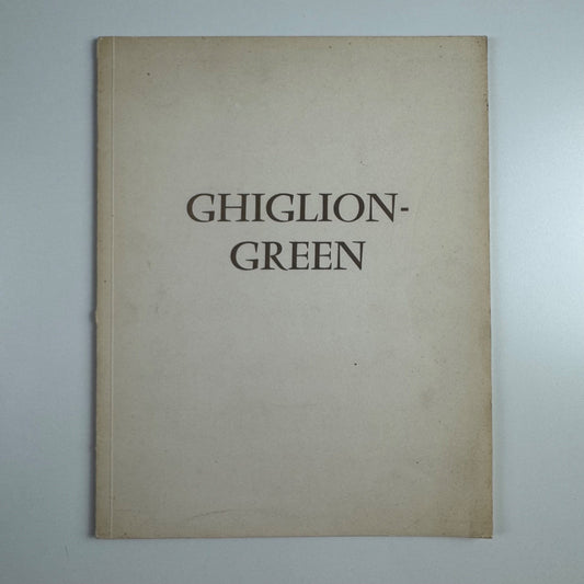 Ghiglion-Green ce peintre de silence | Galerie Charpentier, 1962