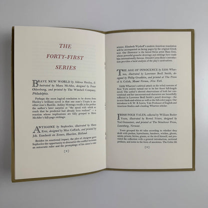 A Prospectus of the fine books by The Limited Editions Club 1973-1974