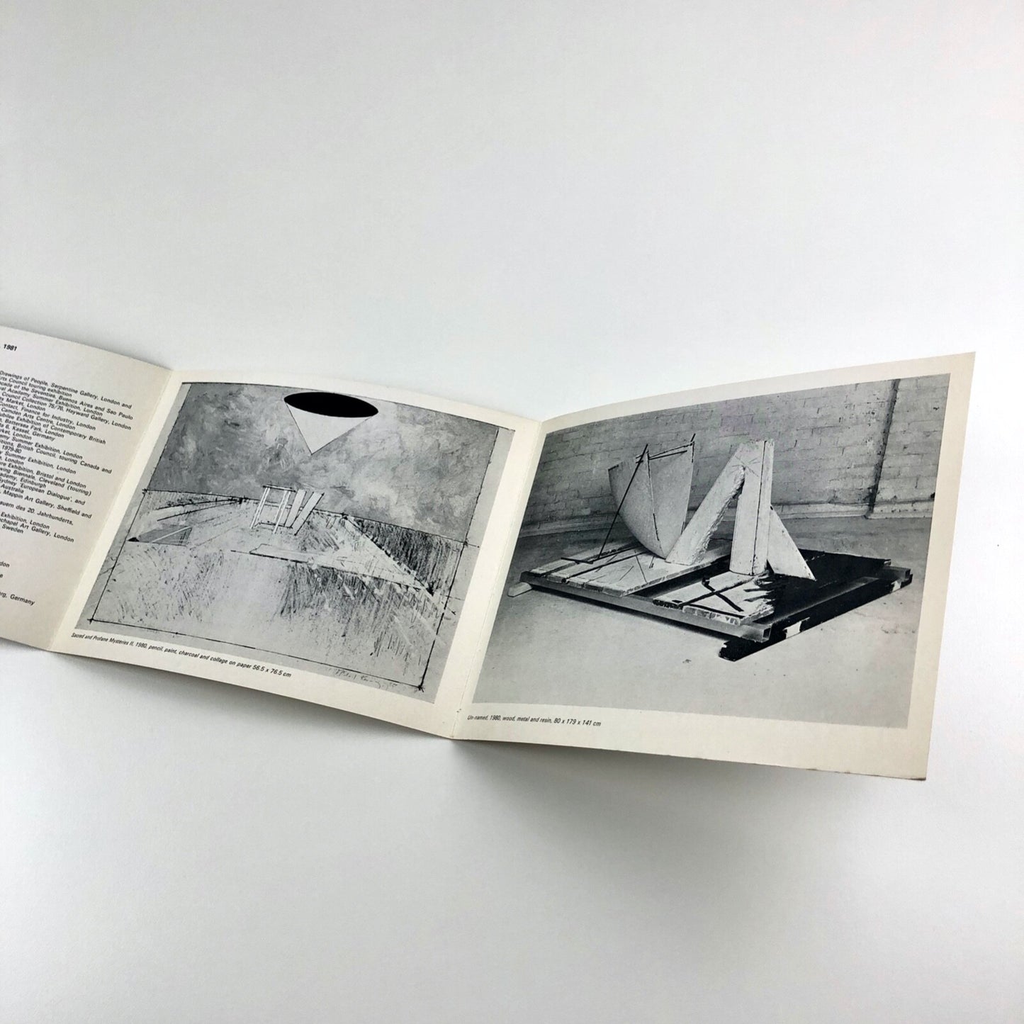 Michael Kenny – Sculpture and Drawings | Annely Juda Fine Art 1981 |Folded card