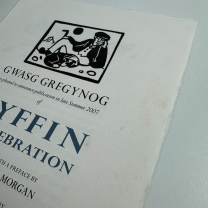 Prospectus for Kyffin A Celebration. Edited by Derek Llwyd Morgan | Gwasg Gregynog