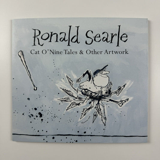 Folding promotional card for Ronald Searle Cat O’Nine Tales & Other Artwork | Chris Beetles 2006