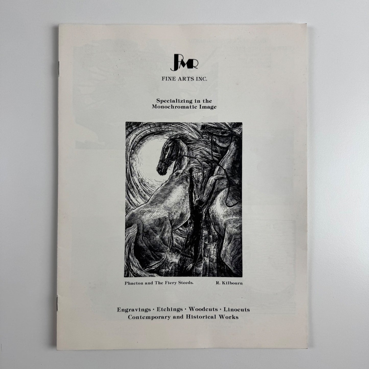 Leaflet for engravings, etchings, woodcuts, linocuts. Contemporary and Historical Works | Peter J. Mortimer-Rae Fine Arts, Calgary
