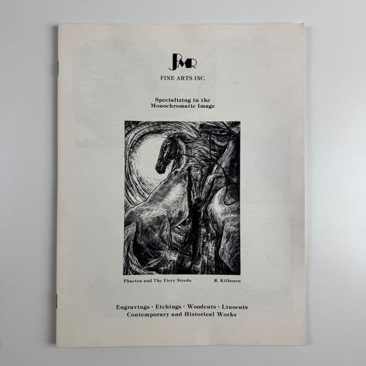 Leaflet for engravings, etchings, woodcuts, linocuts. Contemporary and Historical Works | Peter J. Mortimer-Rae Fine Arts, Calgary