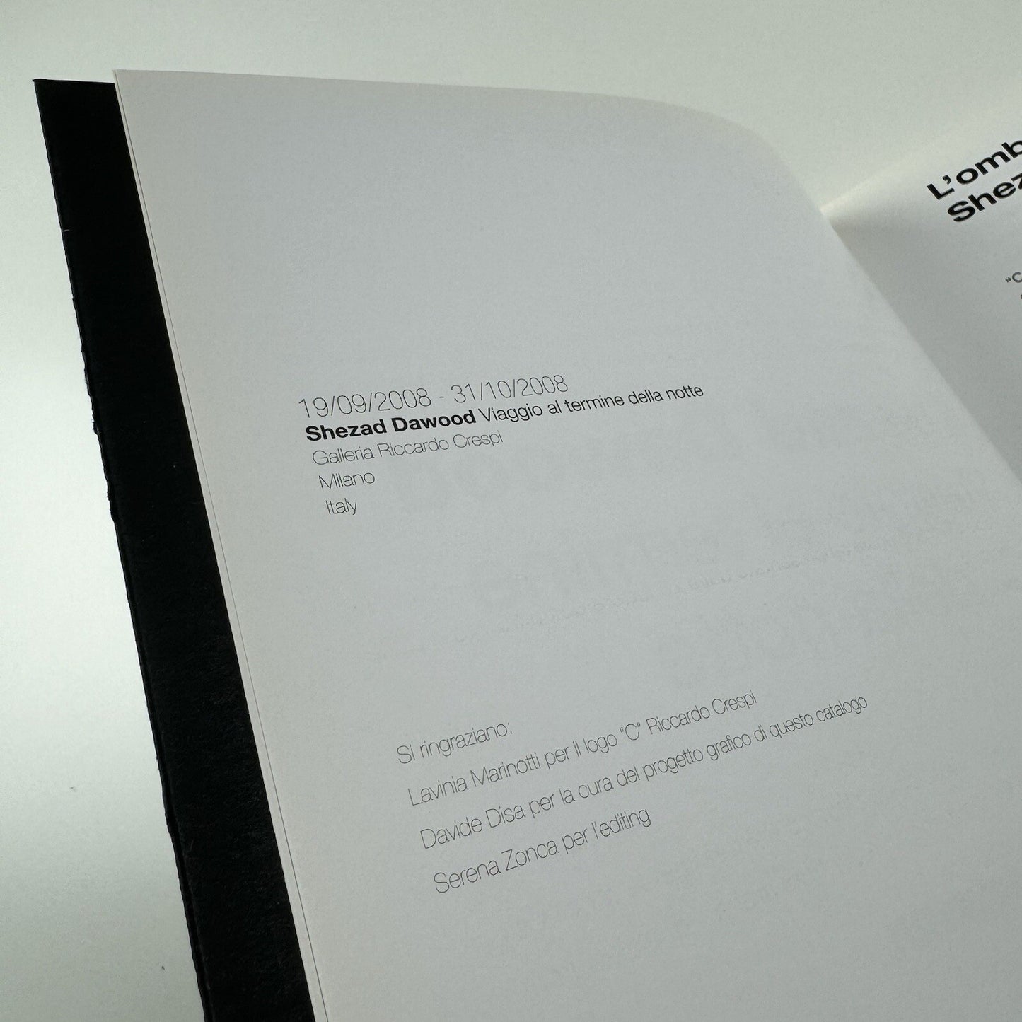 Shezad Dawood. Viaggio al termine della note | Riccardo Crespi Milan catalogue, 2008