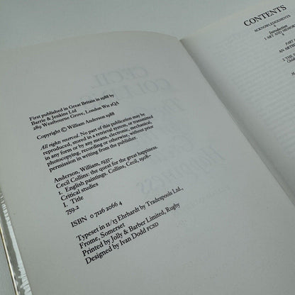 Cecil Collins. The Quest for the Great Happiness by William Anderson | Barrie & Jenkins,  1988