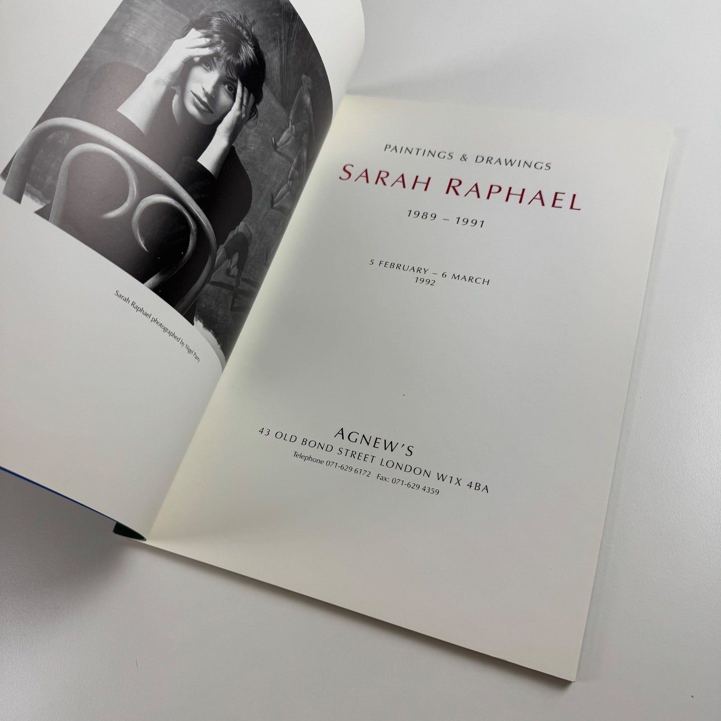 Sarah Raphael. Paintings & Drawings 1989-1991 | Agnew's 1992