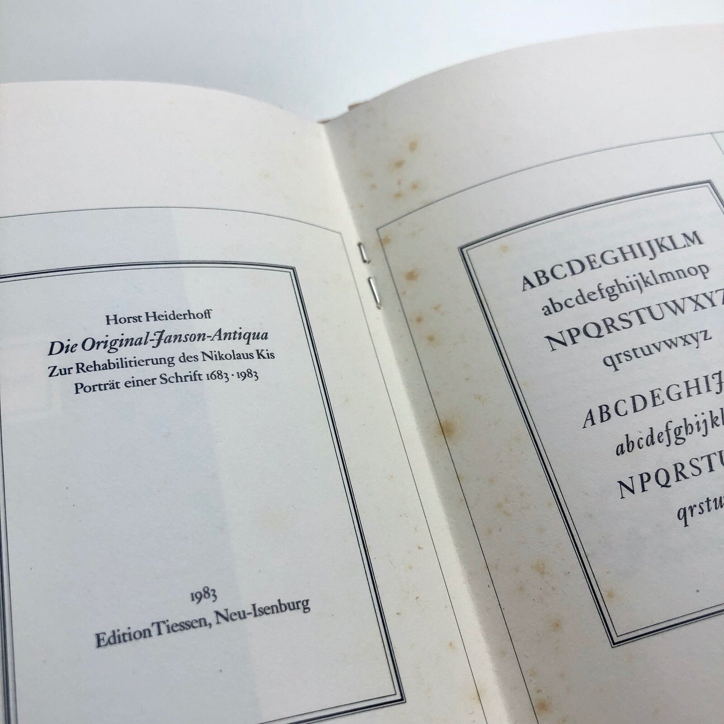 Typophile Monograph No 4 | Wolfgang Tiessen: Serving author and reader, 1987