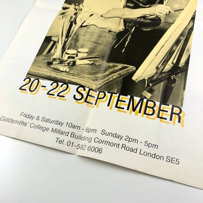 Goldsmiths’ College –  MA Fine Art poster | Antony Wilson, Mark Wallinger, 1985?