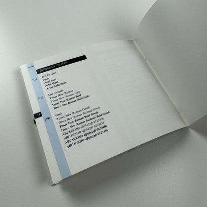 Monotype Type Face Library – Classic Fonts | Small booklet, undated