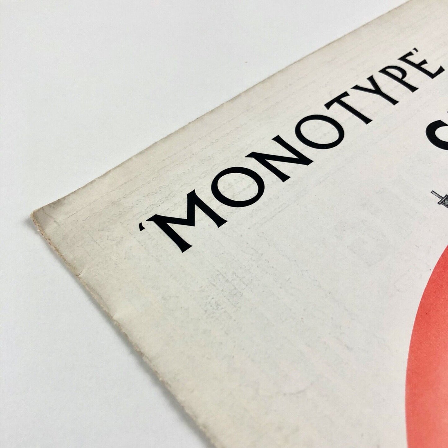 Monotype Corporation Super Caster fold out poster / broadsheet, undated