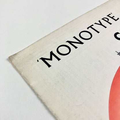 Monotype Corporation Super Caster fold out poster / broadsheet, undated