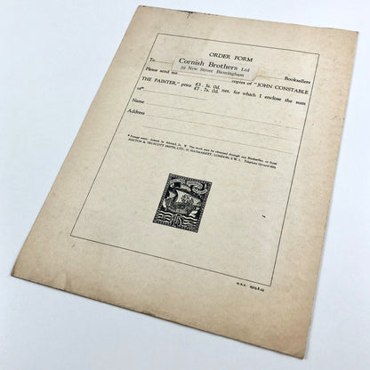 Prospectus for John Constable the Painter by E.V. Lucas | Halton & Truscott Smith
