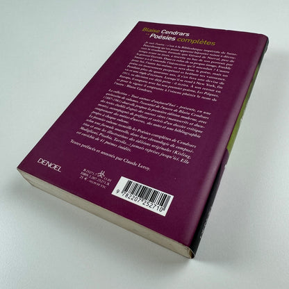 Blaise Cendrars. Poésies complètes | Denoël, 2001