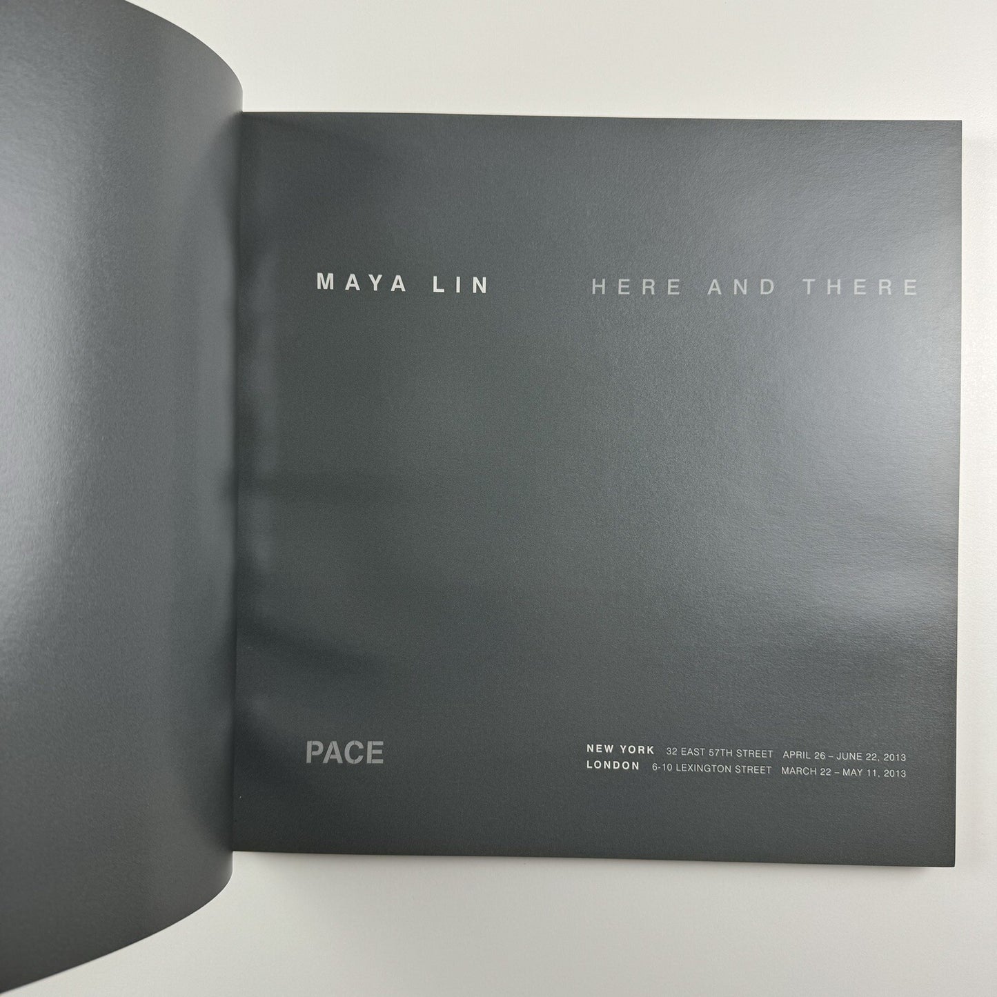 Maya Lin – Here and There | Pace Gallery, New York and London, 2013 catalogue