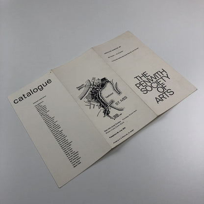 Folded card – The Penwith Society of Arts Associates Exhibition, 1966 St Ives