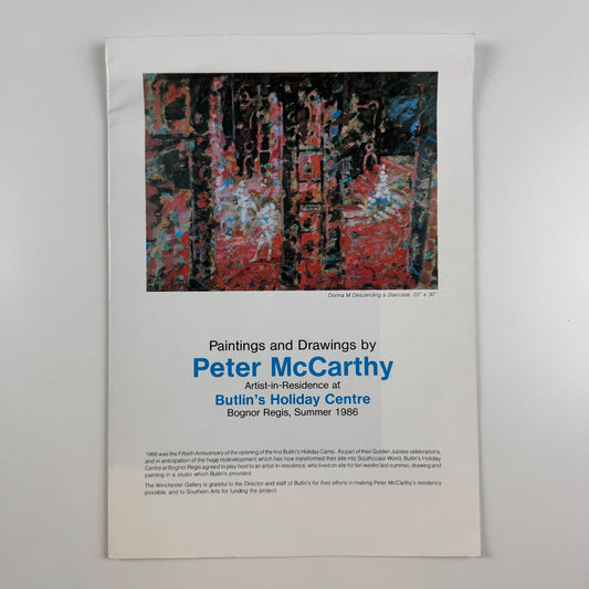 Leaflet for Paintings and Drawings by Peter McCarthy Butlin's Bognor Regis 1987