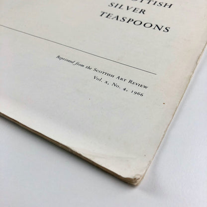 Scottish Silver Spoons | Joy Scott Whyte, Scottish Art Review 1966 offprint