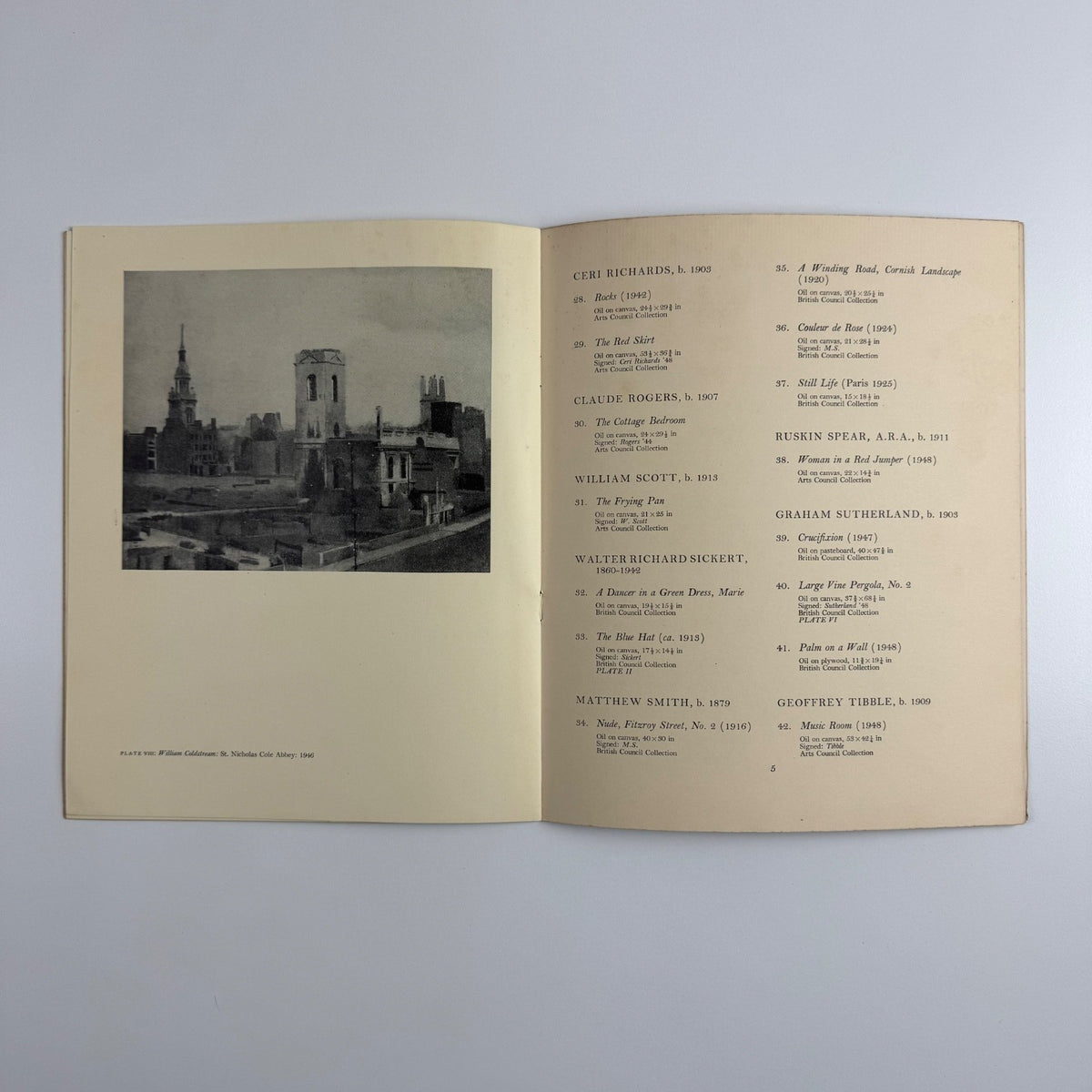 Contemporary British Art British Council New Burlington Galleries 1949