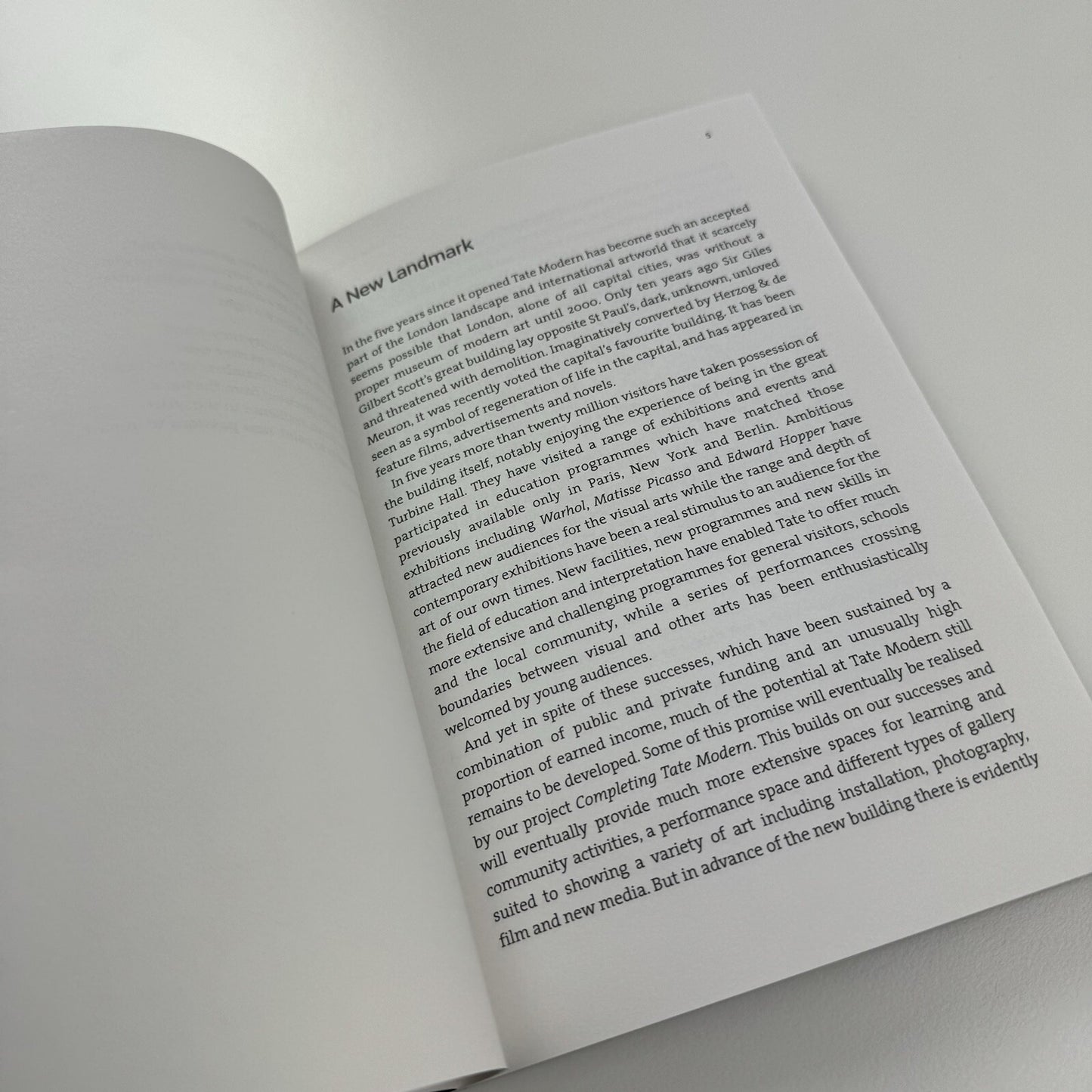 Tate Modern: The First Five Years | Tate, 2005 booklet