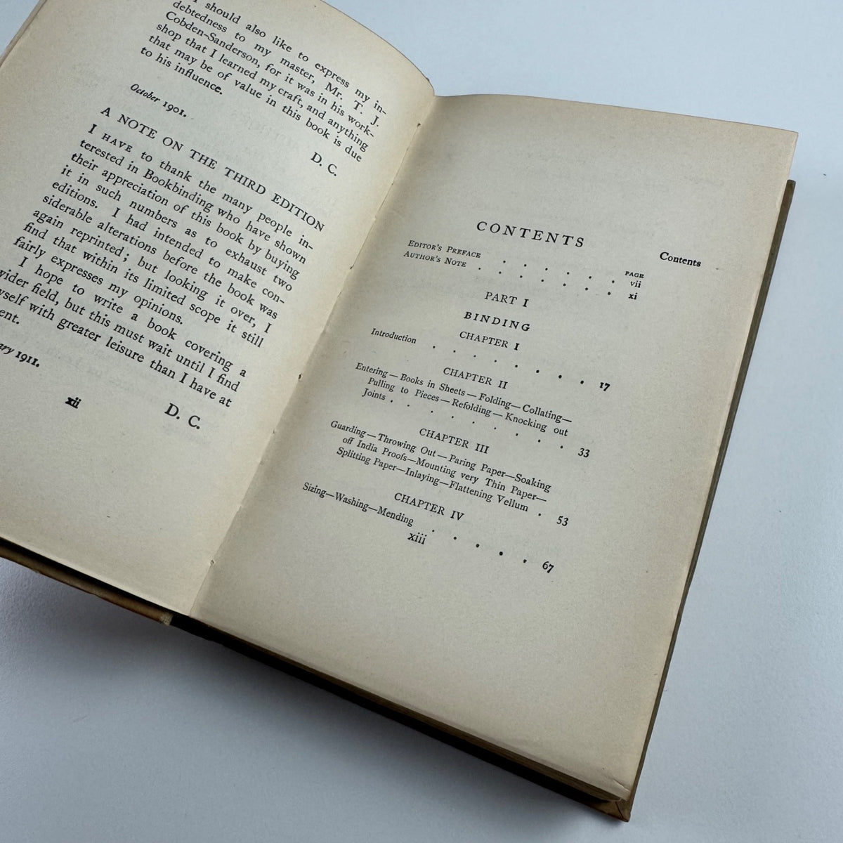 The artistic crafts series of technical handbooks. Bookbinding by Douglas Cockerell | John Hogg, fourth edition, 1915