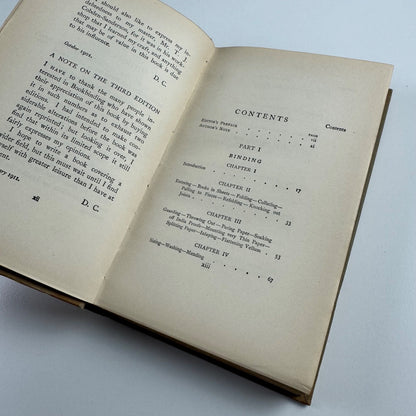 The artistic crafts series of technical handbooks. Bookbinding by Douglas Cockerell | John Hogg, fourth edition, 1915