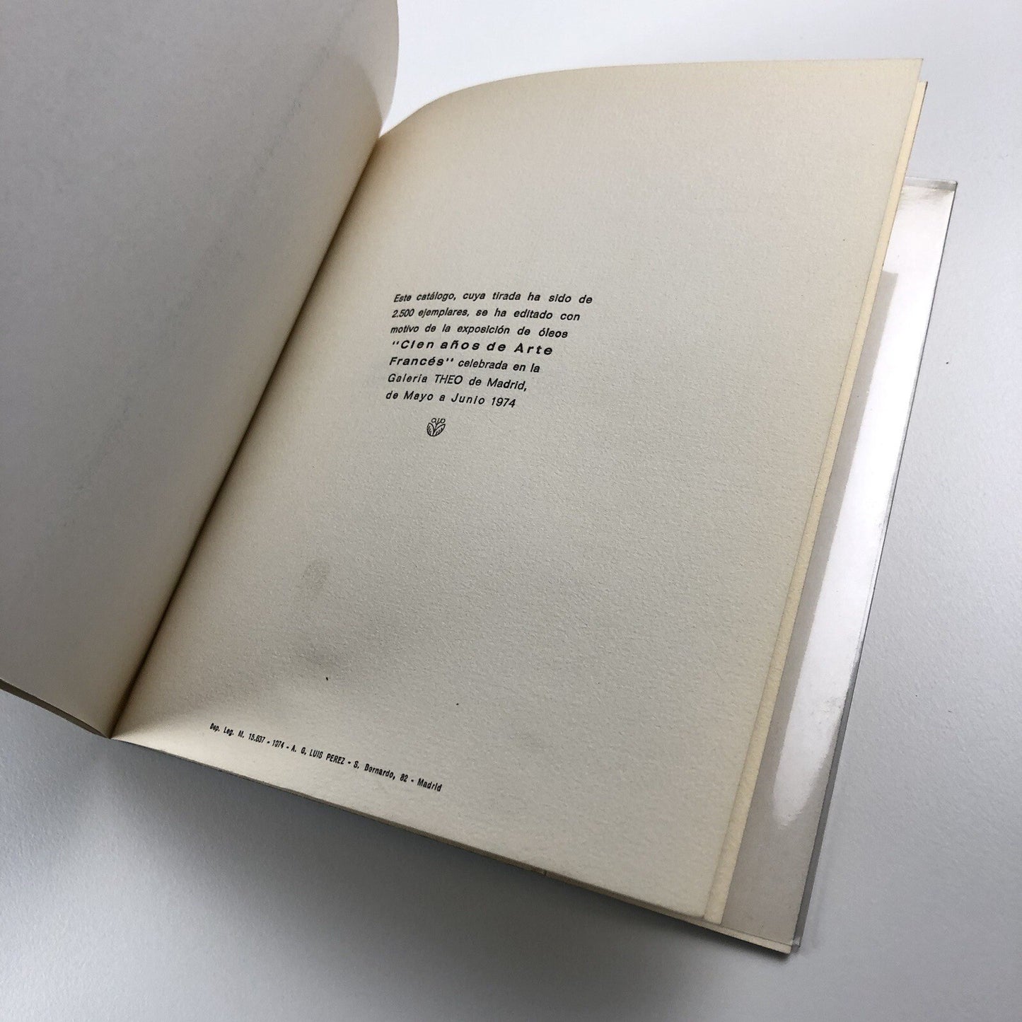 Cien años de Arte Frances Galeria Theo | Madrid Marlborough Fine Art exhibition catalogue, 1974