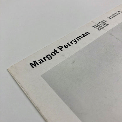 Folding card for Margot Perryman | New Art Centre, Sloane Street, London, 1965