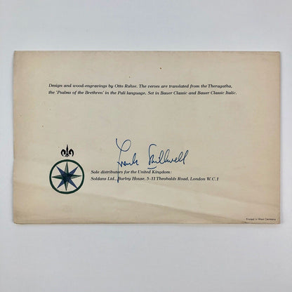 Bauer Type Foundry | Seasons Greetings insert for Soldans Ltd | design and wood-engravings by Otto Rohse