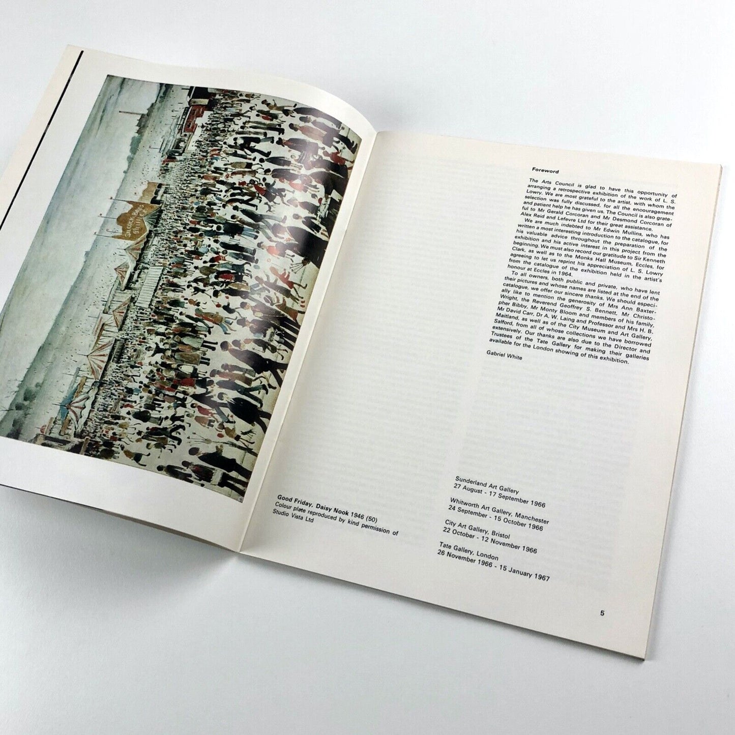 L. S. Lowry retrospective exhibition | Arts Council catalogue booklet, 1966