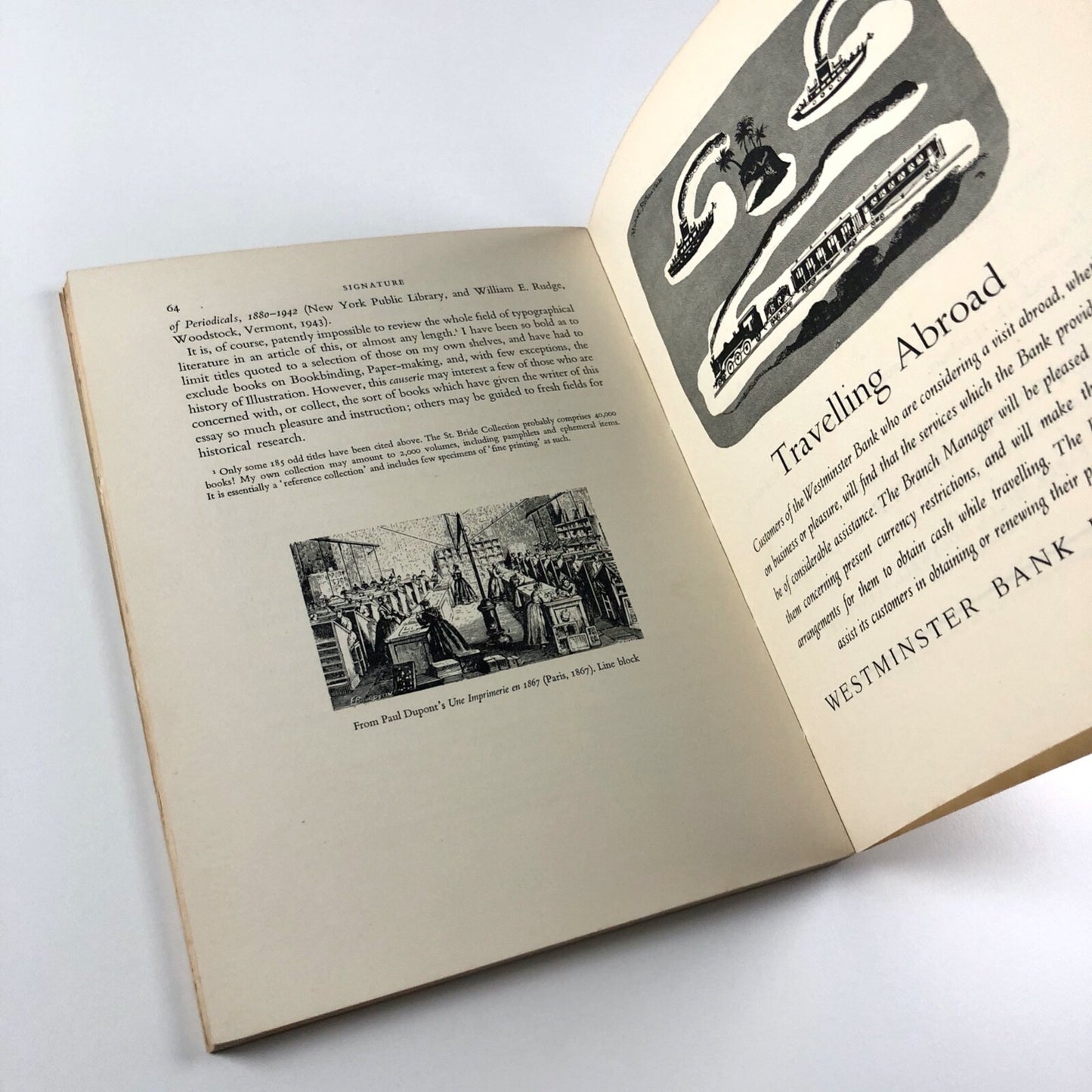 Signature. A quadrimestrial of typography and graphic arts |  New Series No. 10, 1950 | Editor Oliver Simon