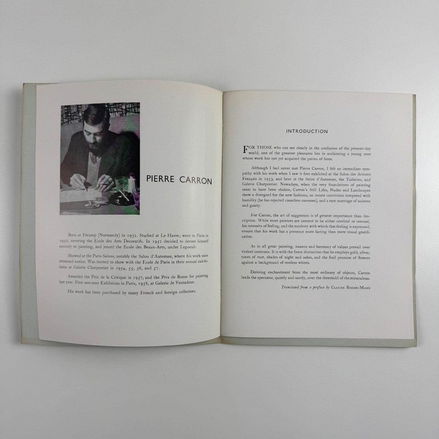 Pierre Carron. First London exhibition of paintings | Crane Kalman Gallery, 1961