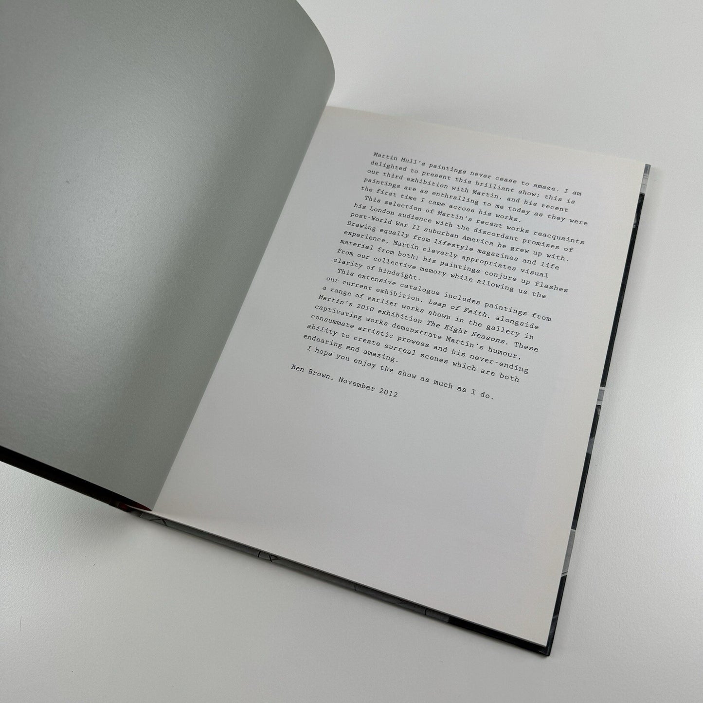 Martin Mull. Leap of Faith | Ben Brown Fine Arts exhibition catalogue, 2012/13