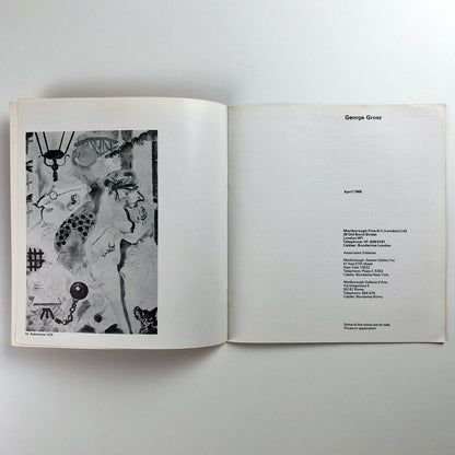 George Grosz | Marlborough exhibition catalogue, April 1968 | Design by Gordon House