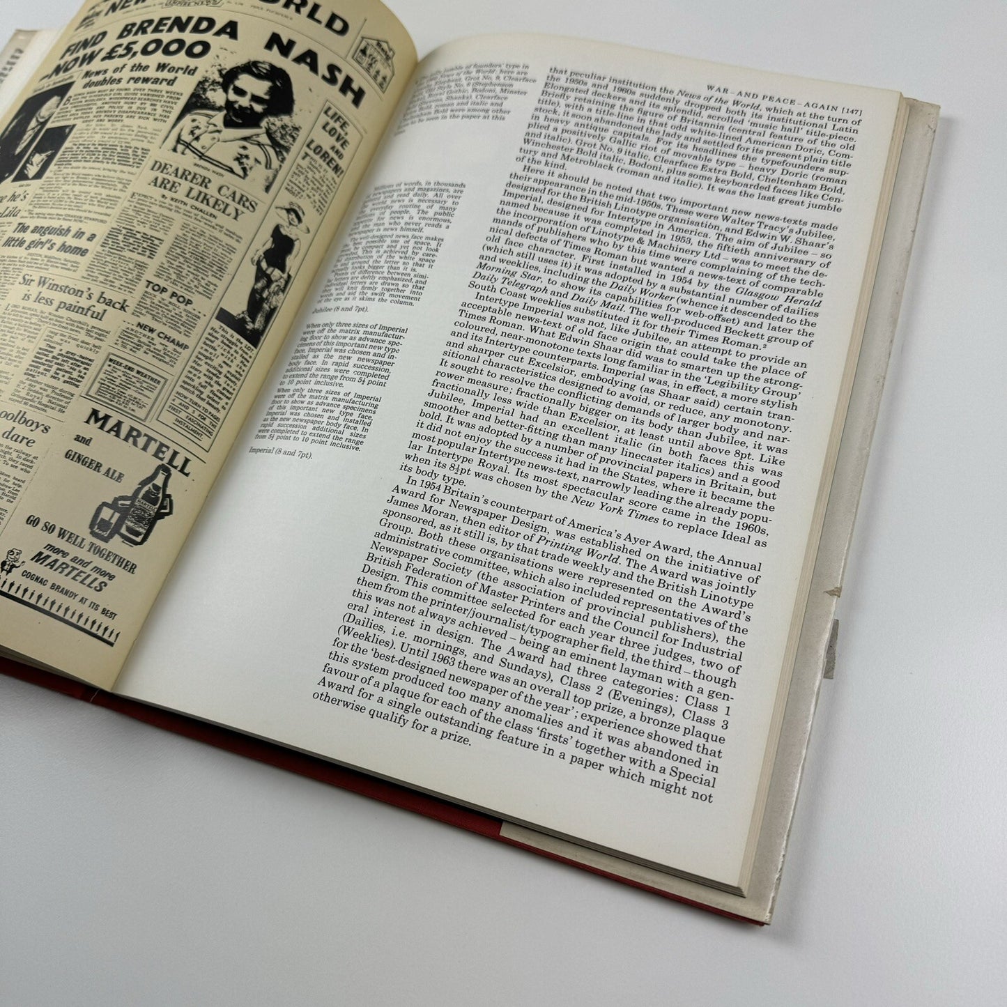 The Changing Newspaper – Typographic trends in Britain and America | Allen Hutt | Gordon Fraser, 1973