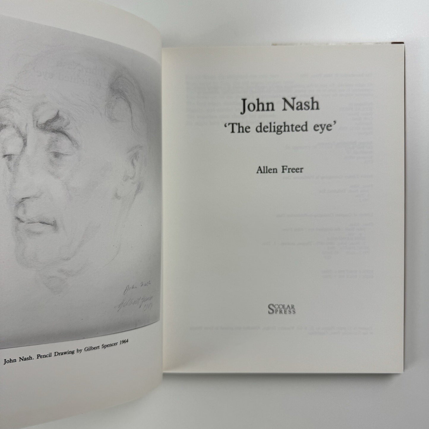 John Nash. ‘The delighted eye’ by Allen Freer | Scolar Press, 1993