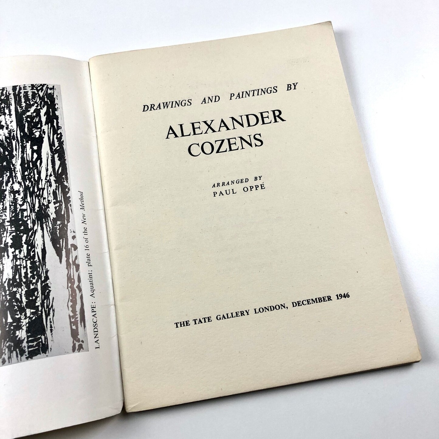 Drawings and Paintings by Alexander Cozens | Tate Gallery catalogue, 1946