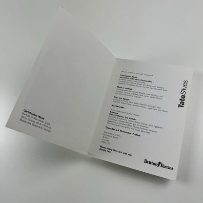 Private view invitation card – Christopher Wood | Tate St Ives | Max Jacob cover image, 1997
